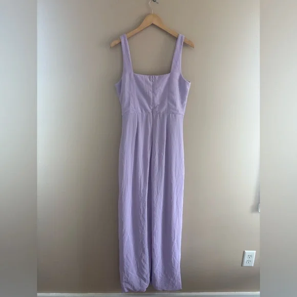 Lulus Glamorous Disposition Lavender Ruched Maxi Dress Size Large Bridesmaid - Picture 3 of 9